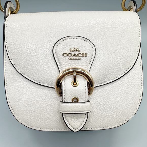 Leather Coach Kleo 17 Convertible Purse Bag & Mini Skinny ID Card Case - Picture 8 of 13